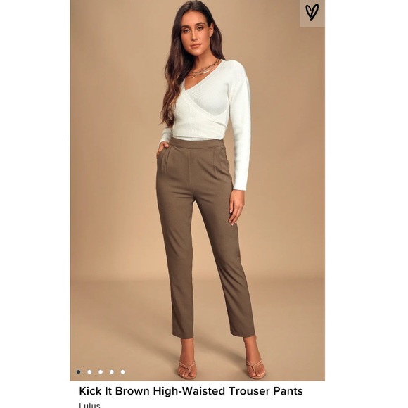 Lulus high-waisted trouser pants - Picture 1 of 4